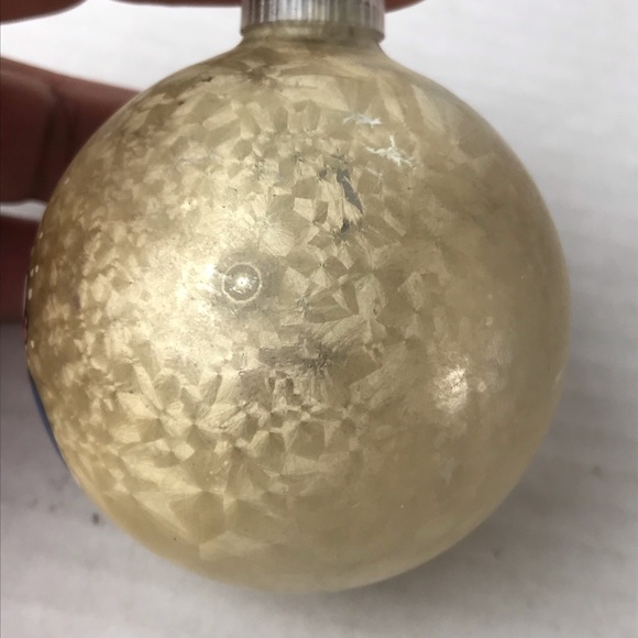 Vintage Mid Century D.B.G.M. West Germany Satin Glass Mickey Mouse Ornament - Picture 5 of 8